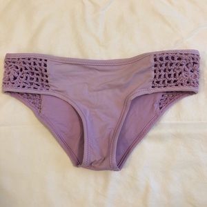 Frankie’s bikinis purple bottoms